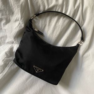Prada Nylon Tessuto Mini Hobo Bag